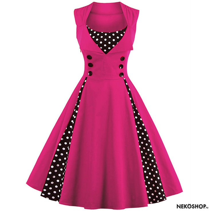 Пин-ап платье (без подъюбника) Pink Dream 