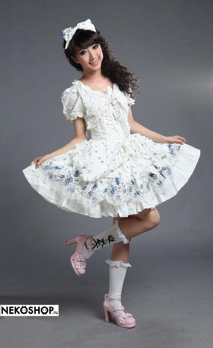 Платье в стиле кантри La fleur white