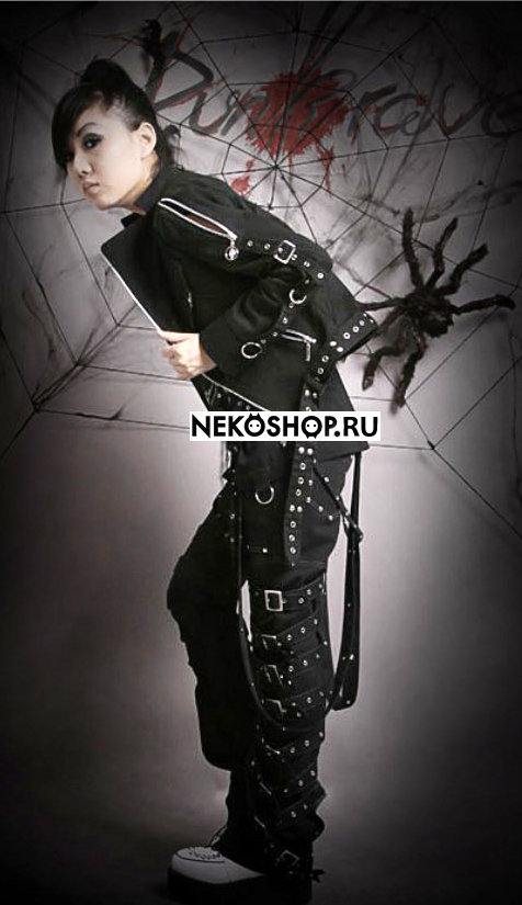 Готические брюки Kera Black NO.1 