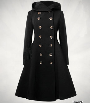Пальто черное Winter Romance (сверяйте размер с таблицей)