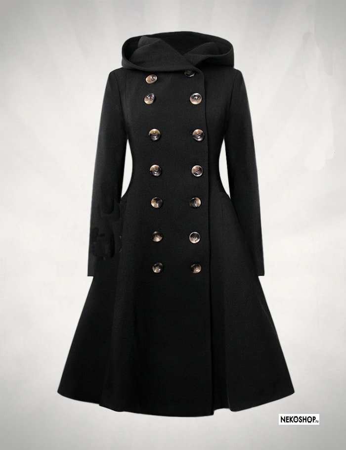 Пальто черное Winter Romance (сверяйте размер с таблицей)