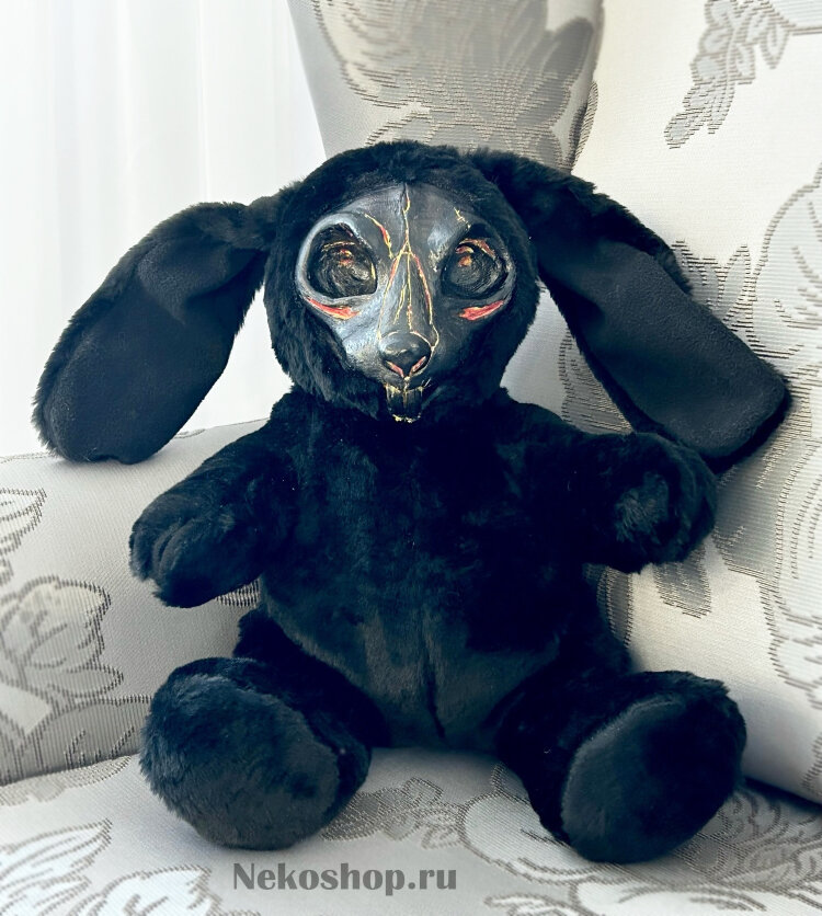 Мягкая игрушка Черный заяц
