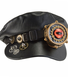 Стимпанк кепка с гоглами Steam Cap