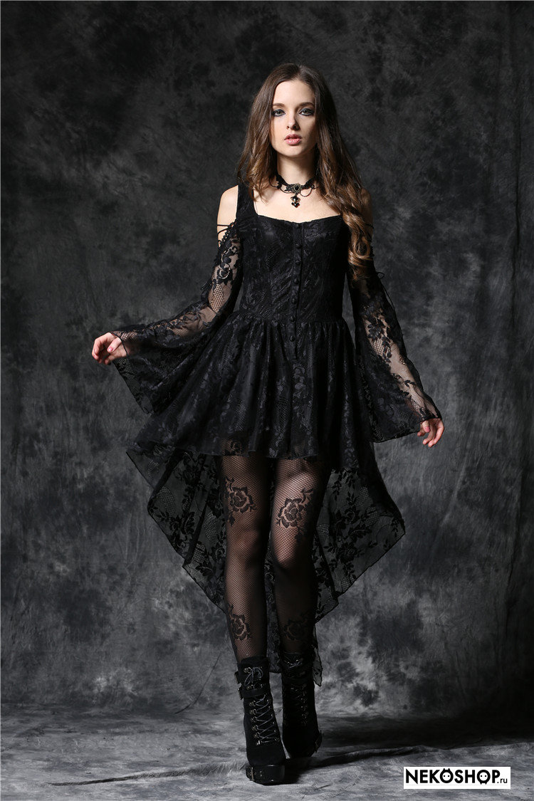 Платье со шлейфом Black Rose