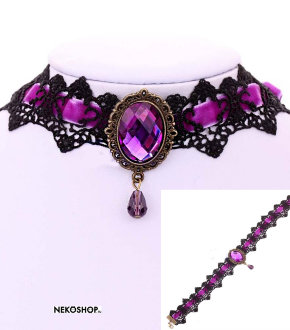Украшение на шею Diamond purple