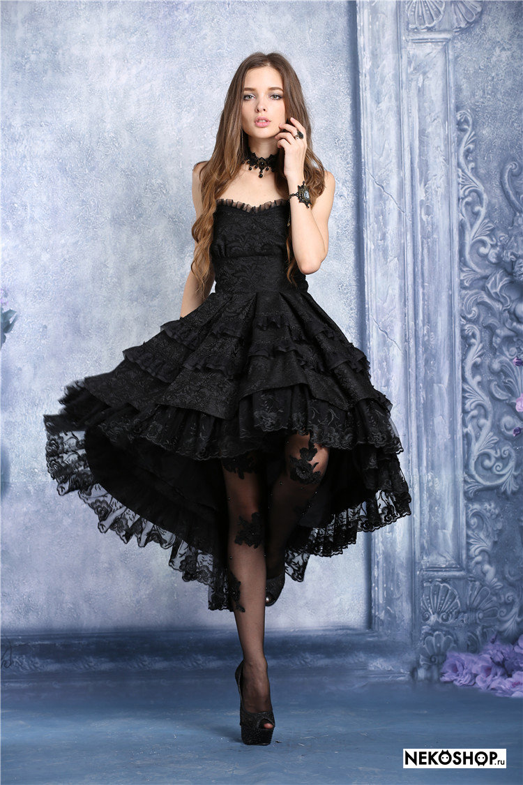 Платье Викторианская Готика чёрное