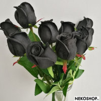 Черная искусственная роза купить