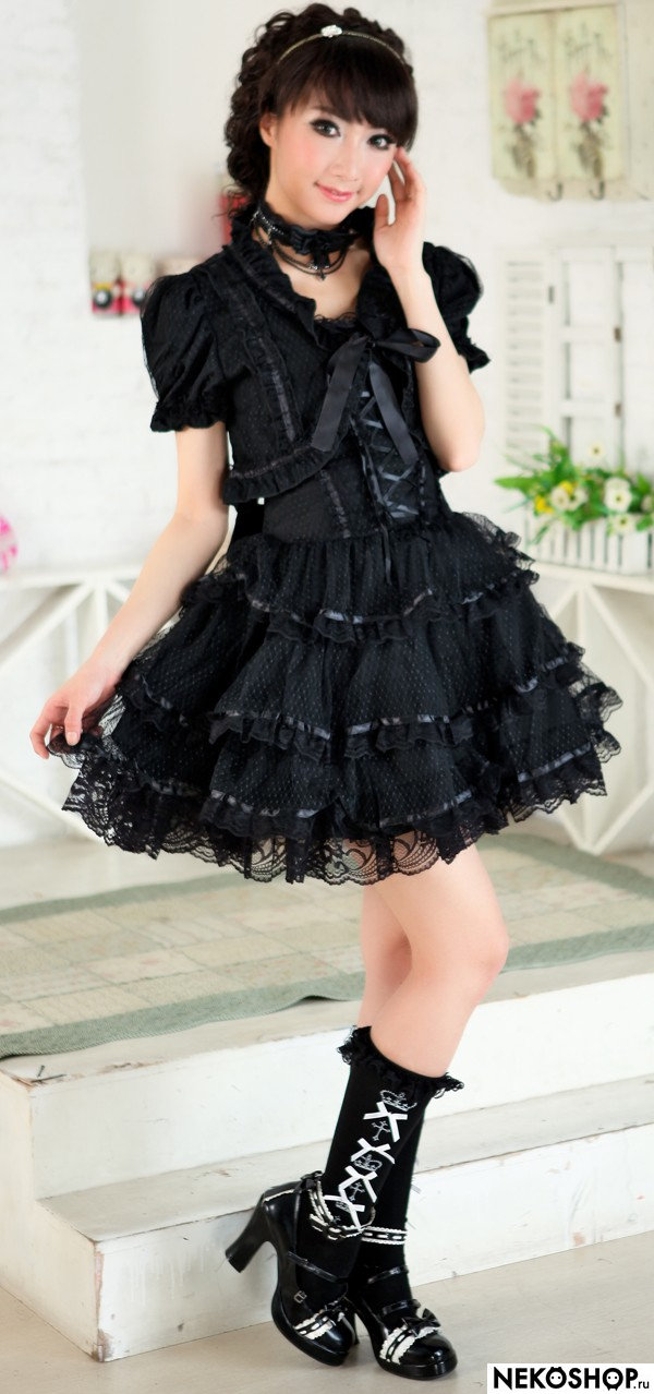  Платье в стиле Gothic Lolita Sister of darkness  black