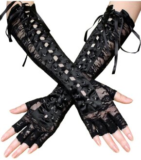 Ажурные готические перчатки In Love bk